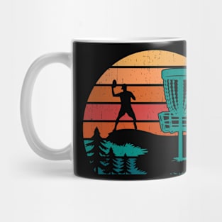 Retro Disc Golf Player Mug